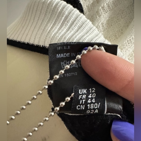 NWT Amiri Backless Multi-Stripe Sweater Dress in Brown/Black - Picture 16 of 16